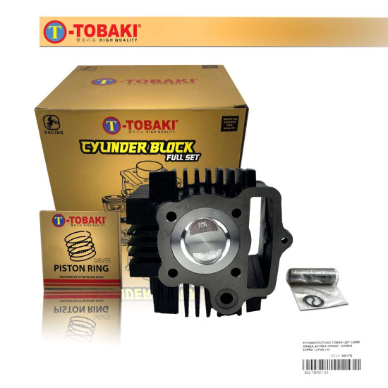 ΚΥΛΙΝΔΡΟΠΙΣΤΟΝΟ TOBAKI ΣΕΤ 55MM HONDA ASTREA GRAND / HONDA SUPRA / LIFAN 110