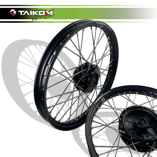 ΖΑΝΤΕΣ ΣΕΤ TAIKOM 1.40 / 1.60 ΜΑΥΡΕΣ ΜΕ ΝΙΚΕΛ ΑΚΤΙΝΑ YAMAHA CRYPTON 105 / YAMAHA CRYPTON R105