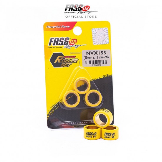 ΜΠΙΛΙΕΣ FASSTEK 3ΤΕΜΑΧΙΑ RACING 20X12MM 9G YAMAHA NMAX 155 / XMAX