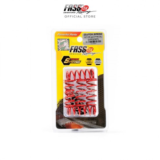 ΕΛΑΤΗΡΙΑ ΔΙΣΚΩΝ RACING FASSTEK ΚΟΚΚΙΝΑ ΓΙΑ ΚΑΜΠΑΝΑ HYPER CLUTCH 5 ΤΕΜΑΧΙΑ YAMAHA CRYPTON X135 ( 2.4*44.3L)
