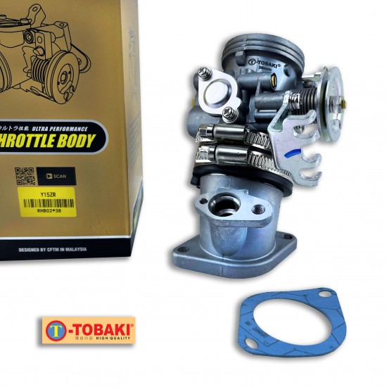 ΣΩΜΑ TOBAKI 38MM YAMAHA CRYPTON X135 ΜΕ ΛΑΙΜΟ