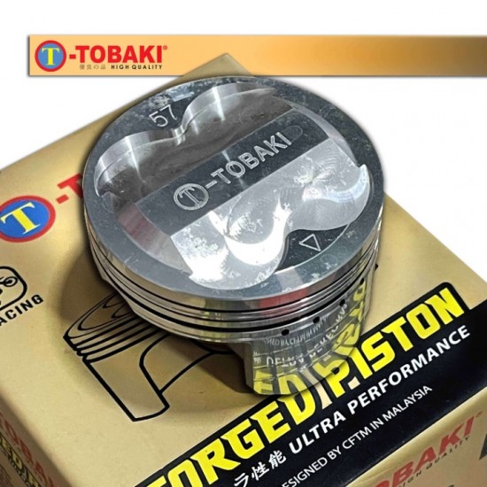 ΠΙΣΤΟΝΙ ΣΦΥΡΙΛΑΤΟ RACING YAMAHA CRYPTON X135 57MM (DOME) TOBAKI