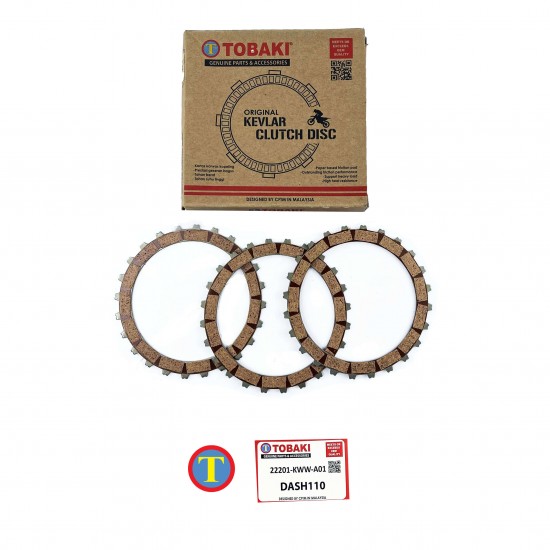 ΔΙΣΚΟΙ ORIGINAL KEVLAR TOBAKI HONDA ASTREA 110 ( ΤΥΠΟΣ 2 )