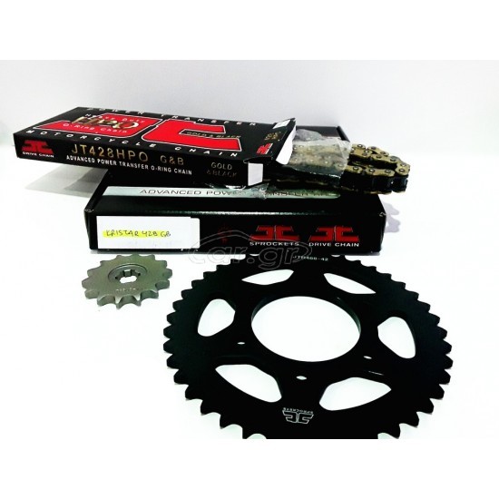 ΑΛΥΣΙΔΟΓΡΑΝΑΖΑ JT ORING 14-42 ΧΡΥΣΗ ΑΛΥΣΙΔΑ MODENAS KRISTAR 125 / GT135