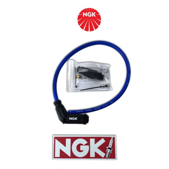 ΜΠΟΥΖΟΚΑΛΩΔΙΟ NGK ΑΜΒΛΕΙΑ ΓΩΝΙΑ ΜΑΥΡΗ ΜΕ ΚΑΛΩΔΙΟ